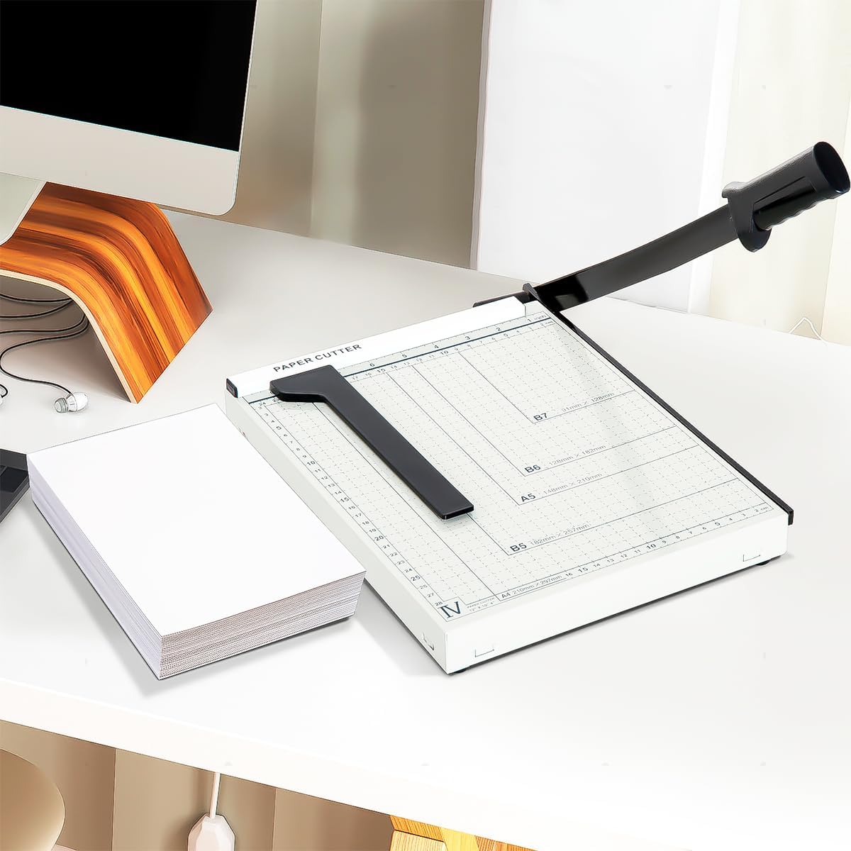 Professional Heavy Duty A4 To B7 Paper Cutter Guillotine Trimmer Home Office - Image 4