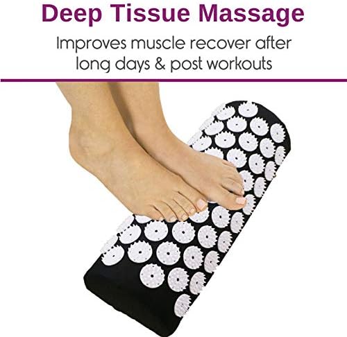 Black Massage Acupressure Mat Yoga Sit Lying Mats Pain Stress Soreness Relax AU NEW - Image 5