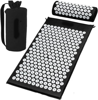 Black Massage Acupressure Mat Yoga Sit Lying Mats Pain Stress Soreness Relax AU NEW - Image 6