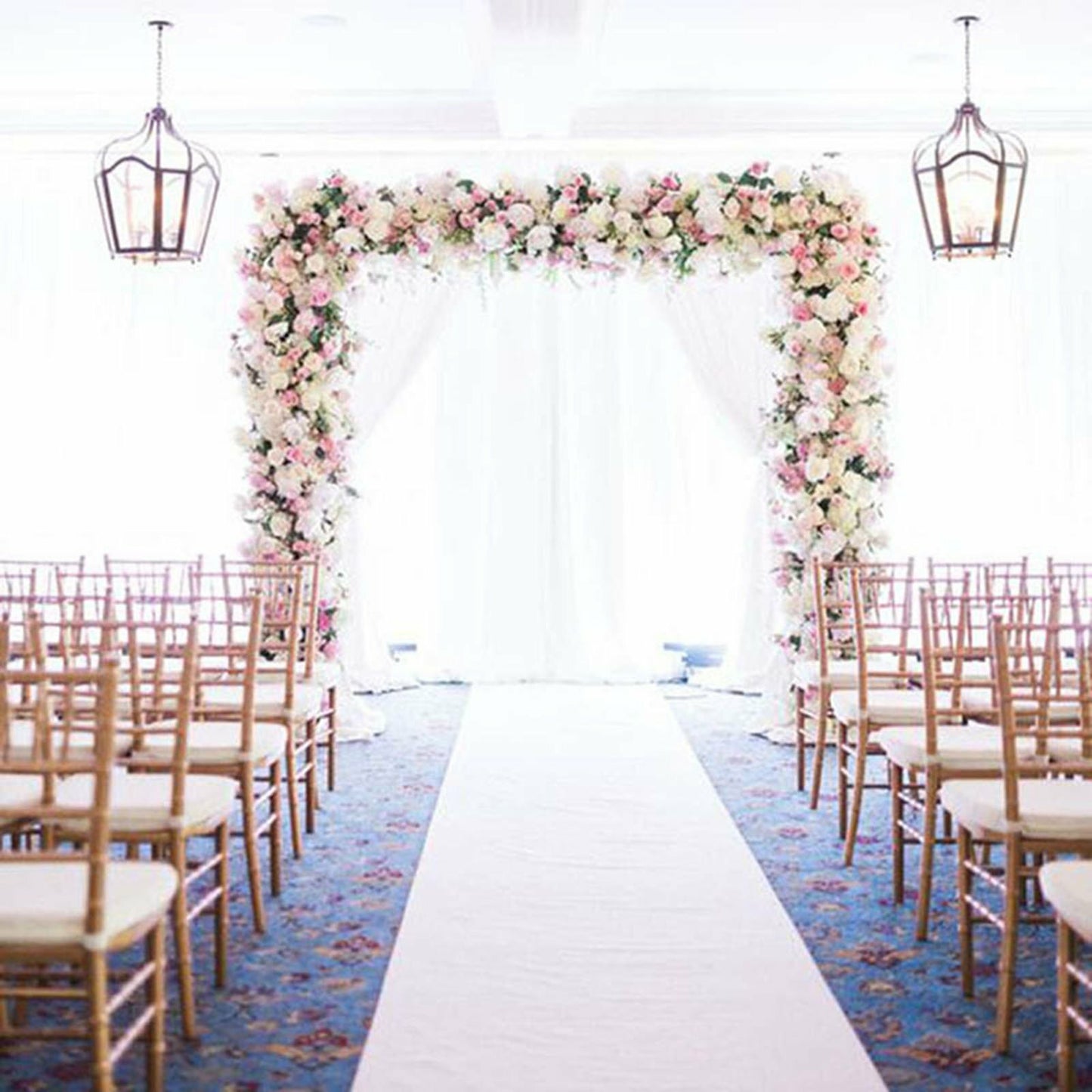 10X1.2M White Carpet Aisle Runner Wedding Party Event Decoration Mats Rugs - Image 2