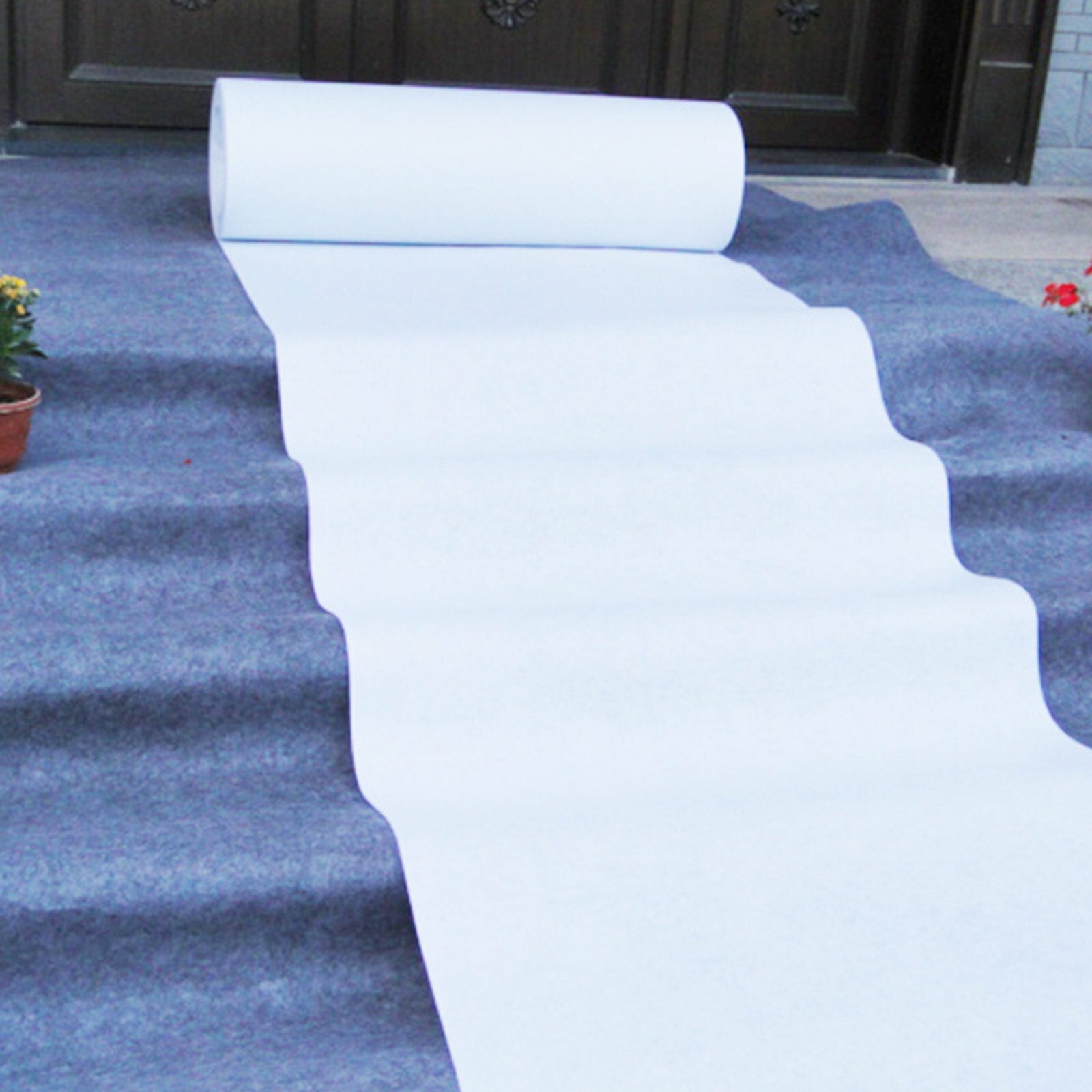10X1.2M White Carpet Aisle Runner Wedding Party Event Decoration Mats Rugs - Image 3