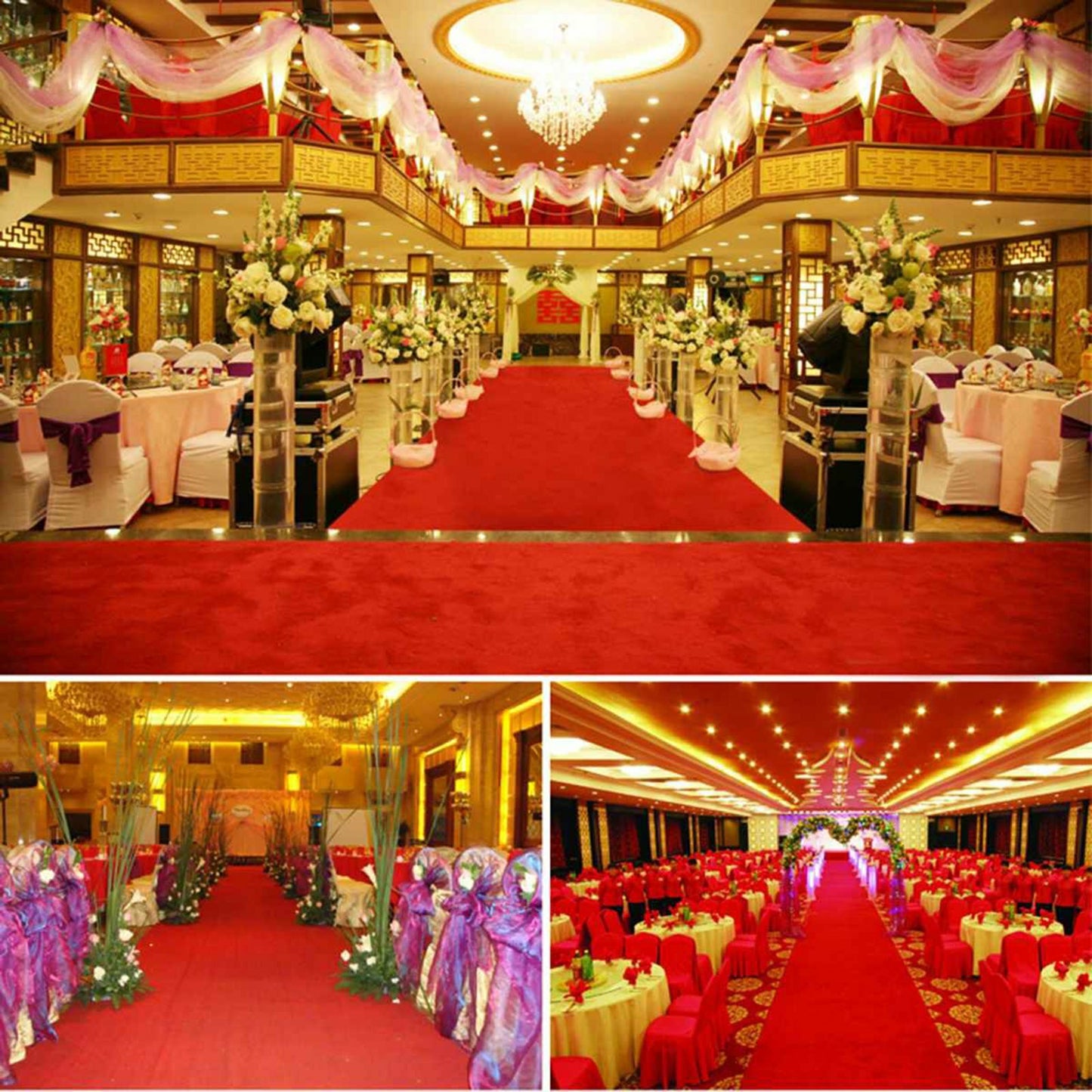 10M Red Carpet Aisle Runner Awards Night Casino Wedding Party Event Mats Decor - Image 7