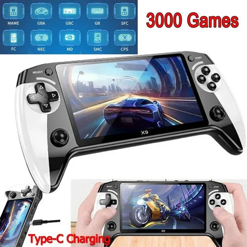 Handheld X9 Retro Game Console 5.5 Inch IPS Screen,Video Games,30000+ Games - Image 2