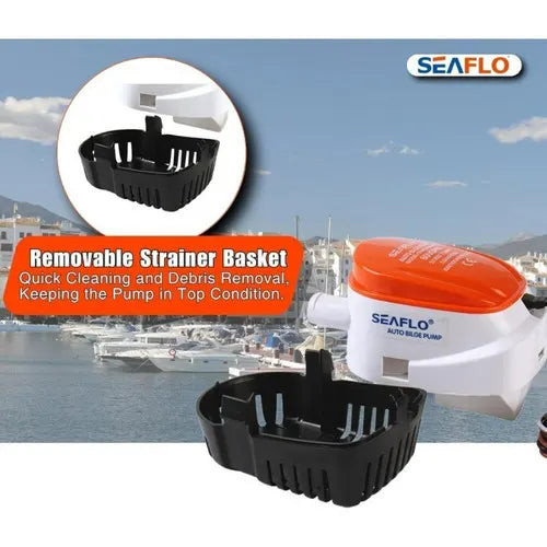 SEAFLO 12V 1100GPH Automatic Bilge Pump Marine Boat Auto Submersible Pump - Image 3
