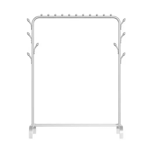 White Heavy Duty Clothes Rail Rack Hanging Garment Display Stand Shoe Storage Shelf - Image 2