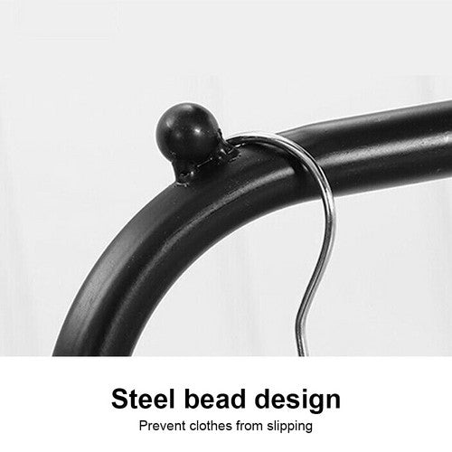 Black Heavy Duty Clothes Rail Rack Hanging Garment Display Stand Shoe Storage Shelf - Image 4