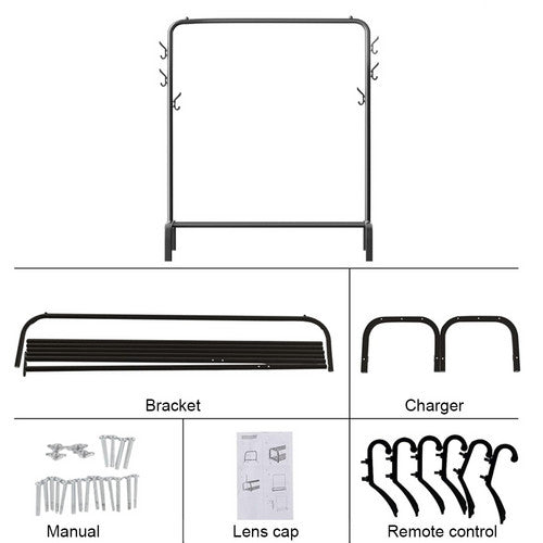 Black Heavy Duty Clothes Rail Rack Hanging Garment Display Stand Shoe Storage Shelf - Image 6