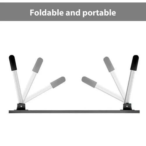 Black Laptop Stand Table Foldable Desk Computer Study Bed Adjustable Cup Slot Tray - Image 2