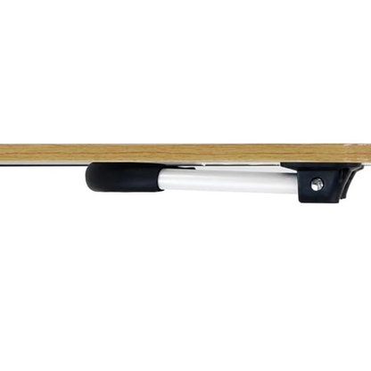 Wood Laptop Stand Table Foldable Desk Computer Study Bed Adjustable Cup Slot Tray/linght and Fan - Image 2