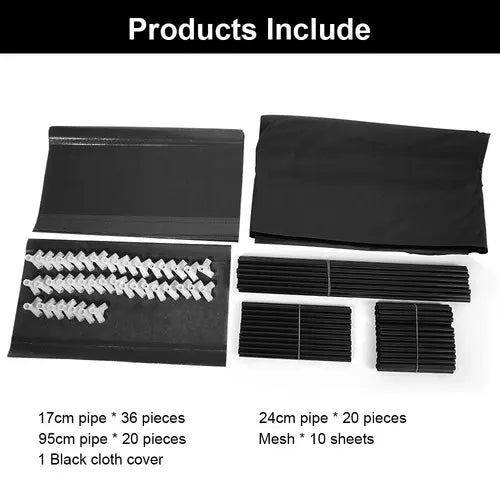 9 Tier Shoe Rack Portable Storage Cabinet Organiser Portable Wardrobe W/ Cover Black - Image 7
