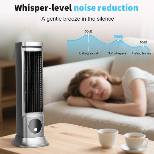 Air Conditioner Fans Portable Cooling Ace with 3 Speeds Tower Fan Quiet Desk - Image 2