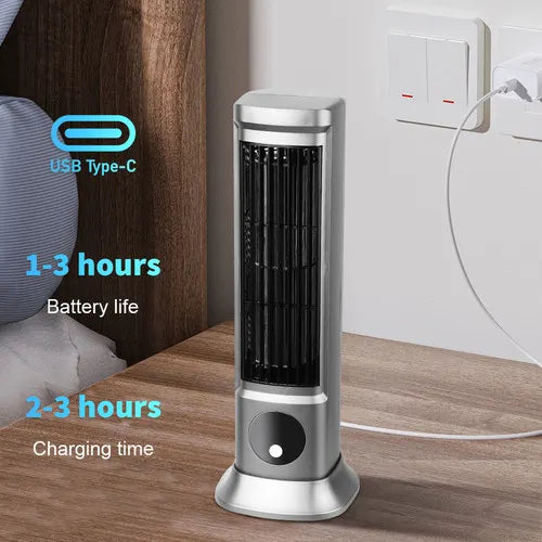 Air Conditioner Fans Portable Cooling Ace with 3 Speeds Tower Fan Quiet Desk - Image 7