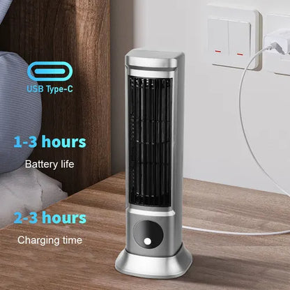 Air Conditioner Fans Portable Cooling Ace with 3 Speeds Tower Fan Quiet Desk - Image 7
