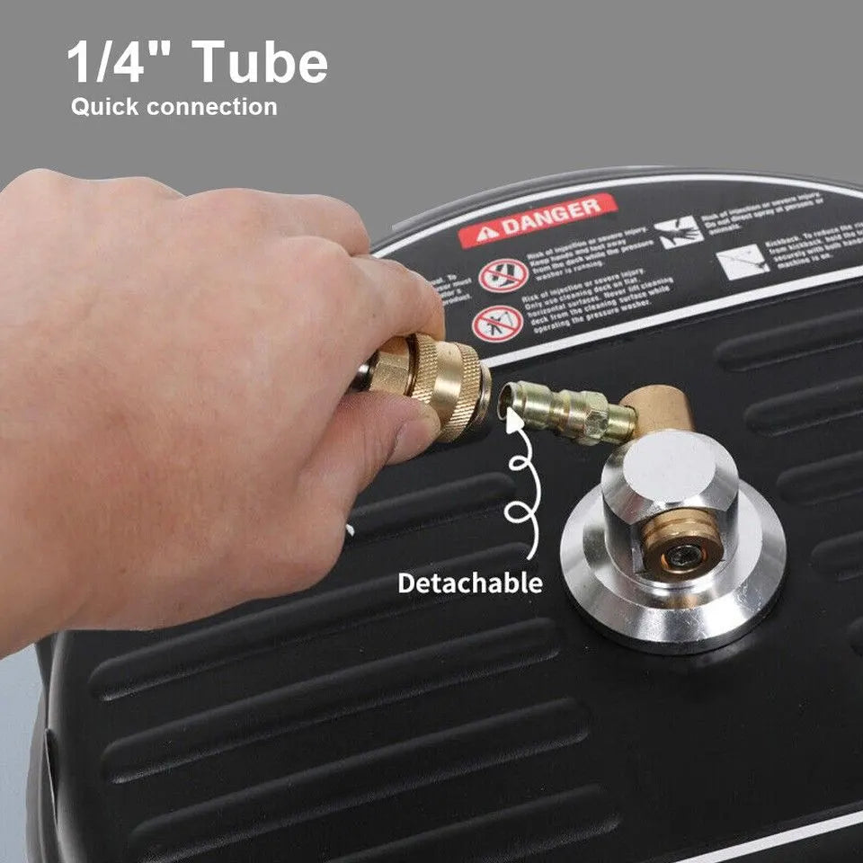 Universal 15" Pressure Washer Surface Cleaner 4000PSI Extension Nozzles Cleaning - Image 6