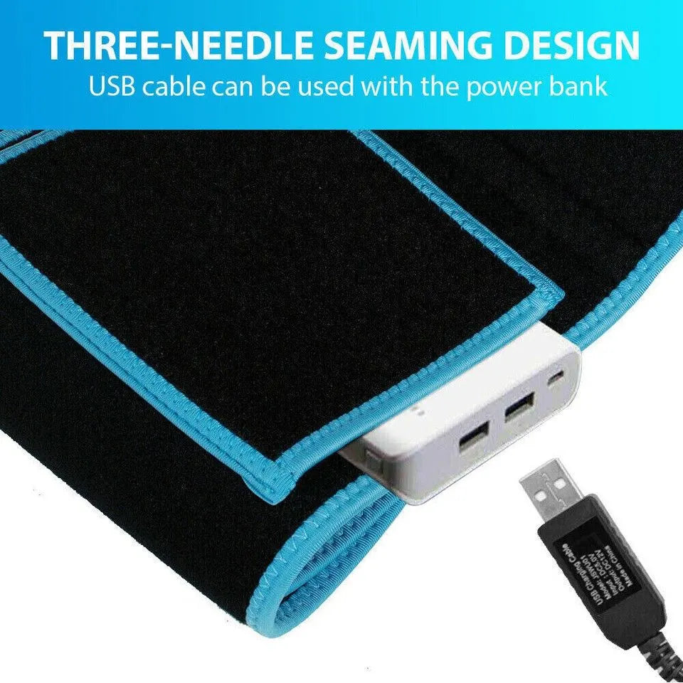 660nm Red Light & 850nm Infrared Light Therapy Wrap Pain Relief Health Care Belt - Image 2