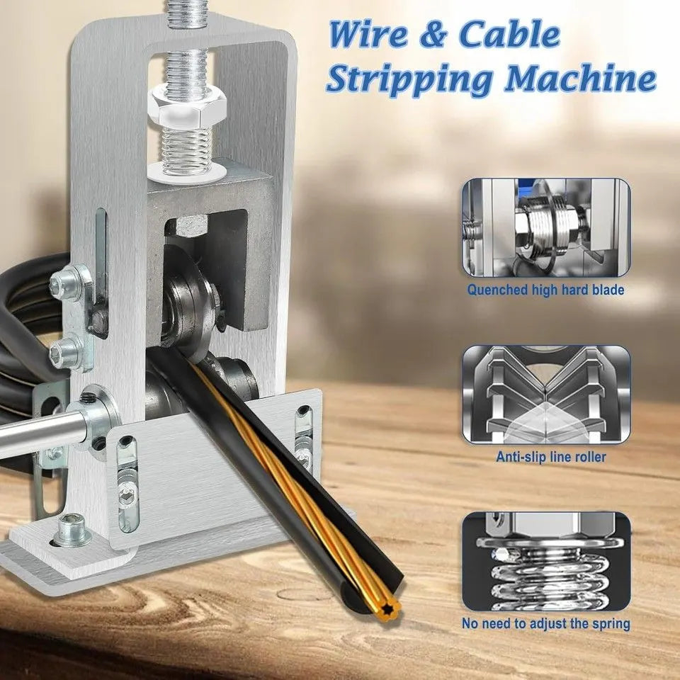Manual & Electric Wire Stripping Machine Cable Cutter Copper Peeling Stripper AU - Image 7
