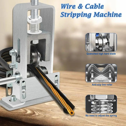 Manual & Electric Wire Stripping Machine Cable Cutter Copper Peeling Stripper AU - Image 7