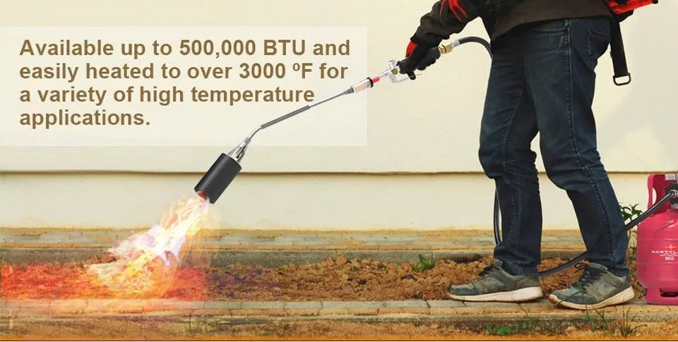 Spring Summer Weed Burner Kits Shrub Grass Killer Propane Gas Torch Garden - Image 3