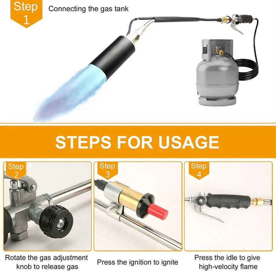 Spring Summer Weed Burner Kits Shrub Grass Killer Propane Gas Torch Garden - Image 7