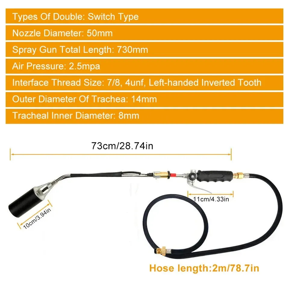 Spring Summer Weed Burner Kits Shrub Grass Killer Propane Gas Torch Garden - Image 9
