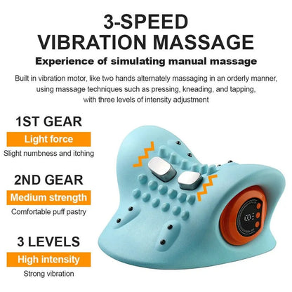 Hugterra Massager Electric Neck Massager Relaxer Portable Shiatsu Massage Pillow - Image 2