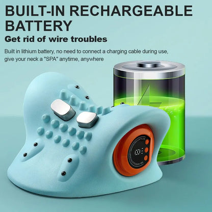 Hugterra Massager Electric Neck Massager Relaxer Portable Shiatsu Massage Pillow - Image 4
