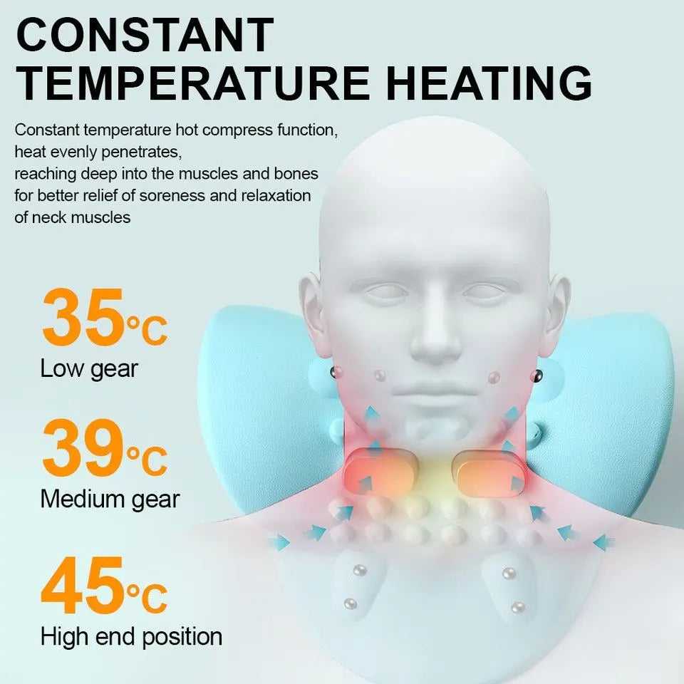 Hugterra Massager Electric Neck Massager Relaxer Portable Shiatsu Massage Pillow - Image 5