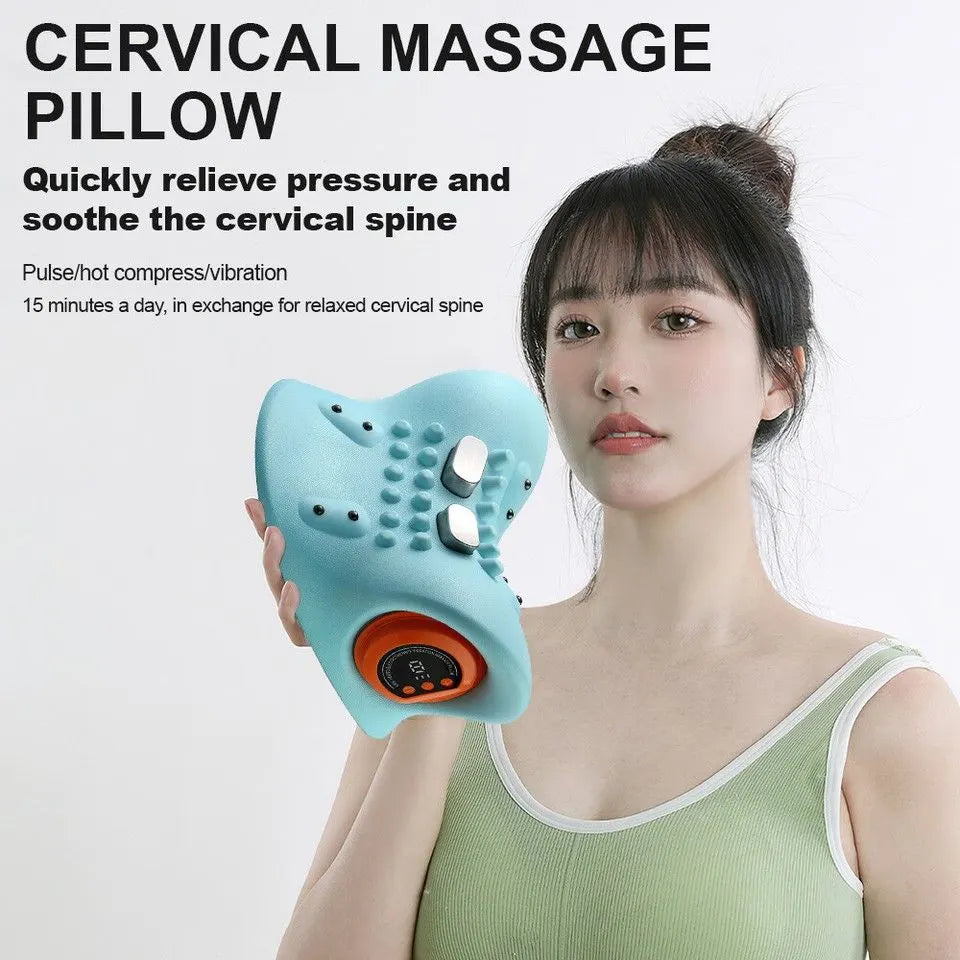 Hugterra Massager Electric Neck Massager Relaxer Portable Shiatsu Massage Pillow - Image 8