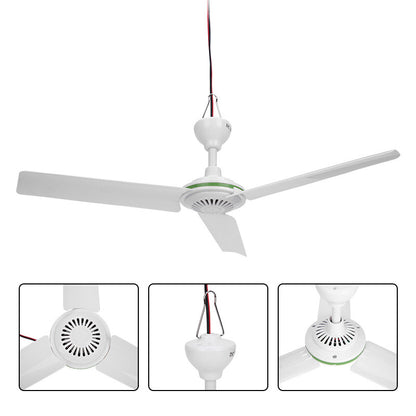 12V Ceiling Fan Portable Solar Power 3 Blade 0.7AMP Caravan Camping Outdoor - Image 4