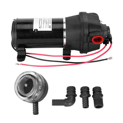 12V Water Pump 17LPM High Pressure Self-Priming for Caravan Camping Boat Marine - Image 9