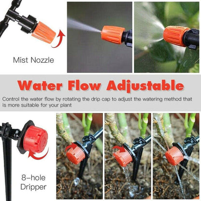 201X 50M Hose Garden Irrigation System Greenhouse Plant Watering DIY Micro Drip - Image 8