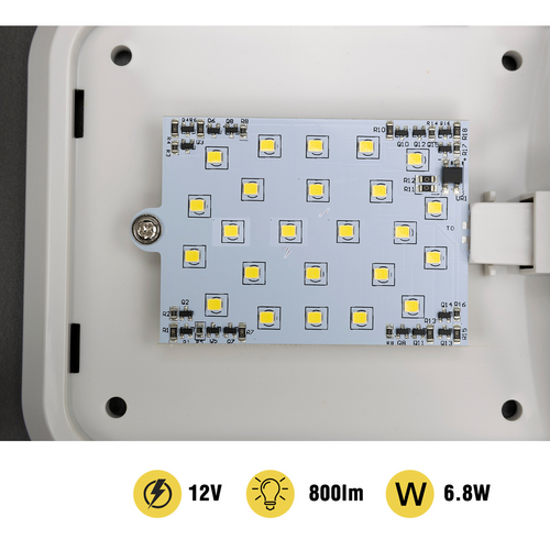 2pcs 12V RV Interior LED Ceiling Light Boat Camper Caravan Trailer Double Dome Light - Image 9