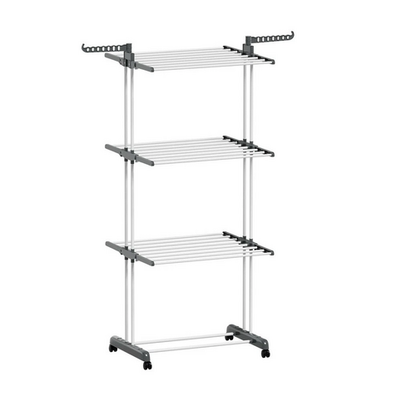 4 Tiers Clothes Airer Drying Rack Coat Garment Stand Hanger Laundry Foldable - Image 5