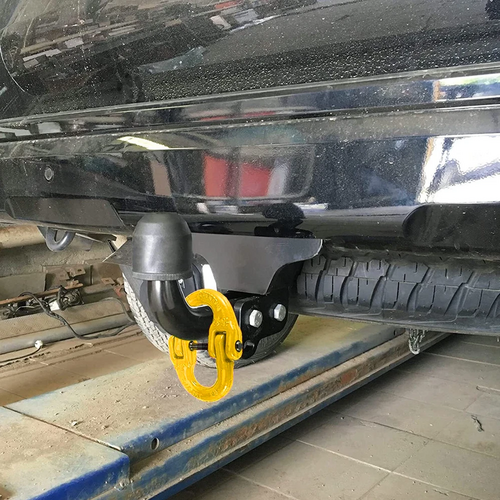 2X 8mm Hammerlock+ Eye Sling Hook Safety Chain Caravan Trailer connecting Extend - Image 6