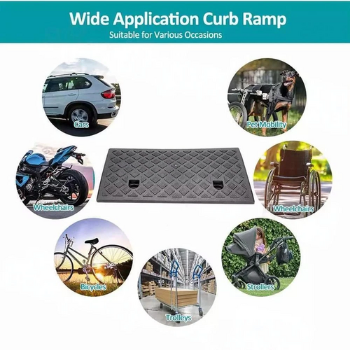 AU Heavy Duty Kerb Curb Ramp Threshold Ramps For Truck Wheelchair Car Motorbike - Image 4