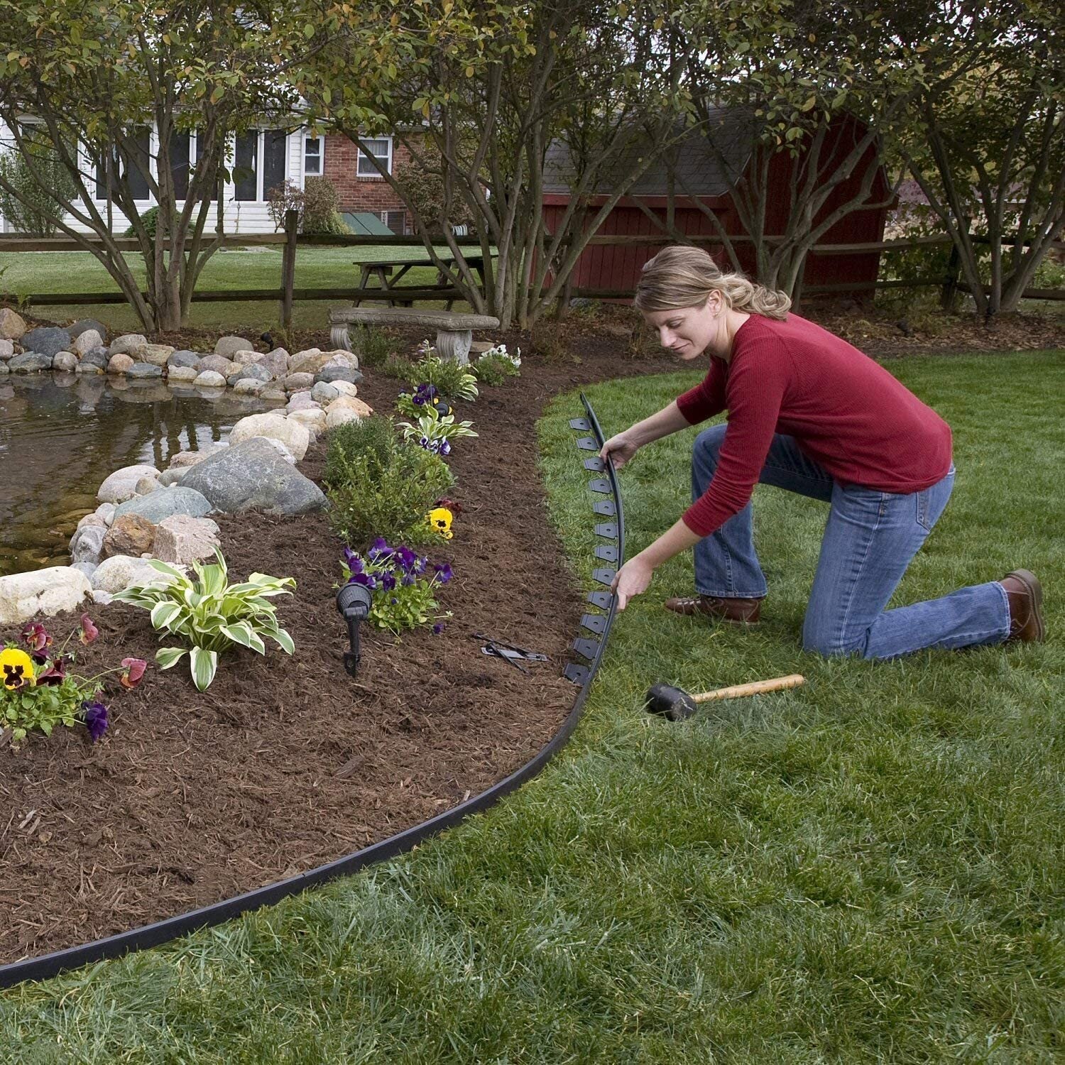 10M Fence Landscape Garden Lawn Edging Border Flexible Plant Grass Barrier - Image 3