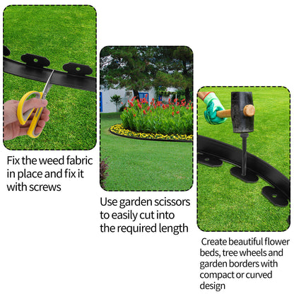10M Fence Landscape Garden Lawn Edging Border Flexible Plant Grass Barrier - Image 9