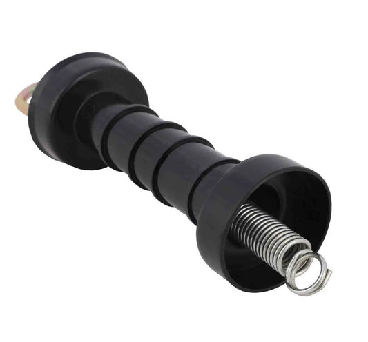 10x Electric Fence Gate Handle Compact Insulated Spring Handles with Hook Black - Image 2