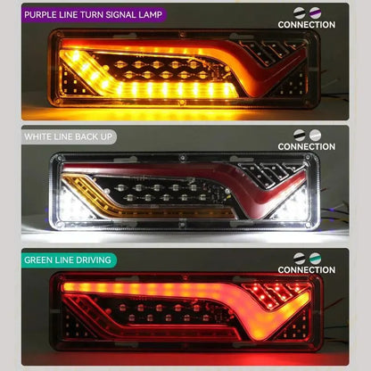 2X Sequential Indicator LED Tail Lights Trailer Ute Caravan Truck Stop Lamp 12V - Image 5