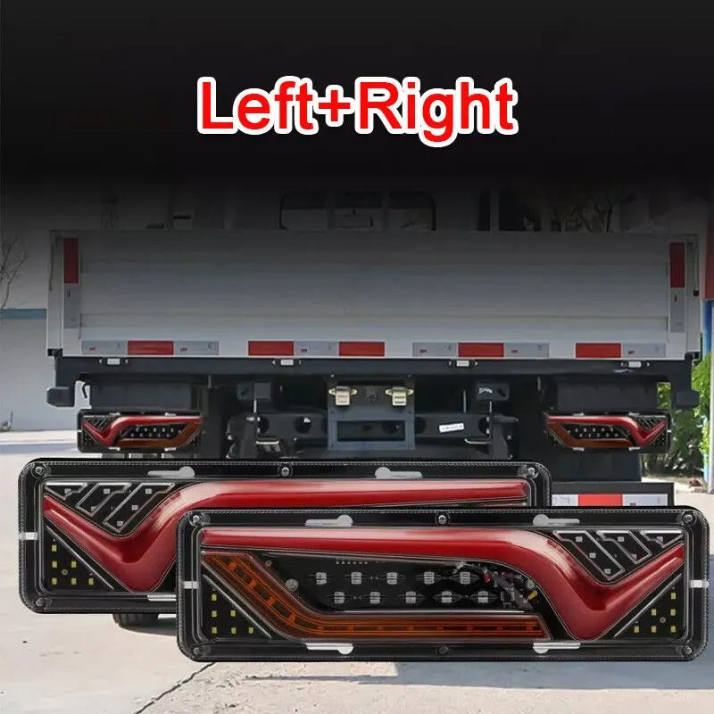 2X Sequential Indicator LED Tail Lights Trailer Ute Caravan Truck Stop Lamp 12V - Image 6