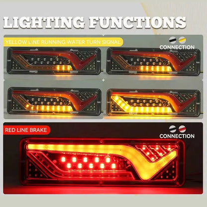 2X Sequential Indicator LED Tail Lights Trailer Ute Caravan Truck Stop Lamp 12V - Image 7