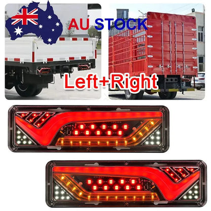2X Sequential Indicator LED Tail Lights Trailer Ute Caravan Truck Stop Lamp 12V - Image 8