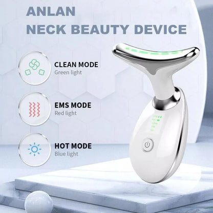 Rejuvenation Massager Neck Anti Wrinkle Face Beauty Device Skin Lifting Tighten White - Image 2