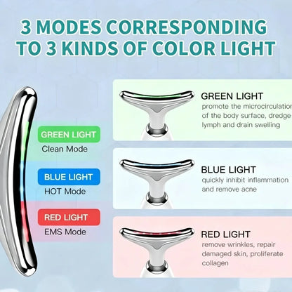 Rejuvenation Massager Neck Anti Wrinkle Face Beauty Device Skin Lifting Tighten White - Image 4