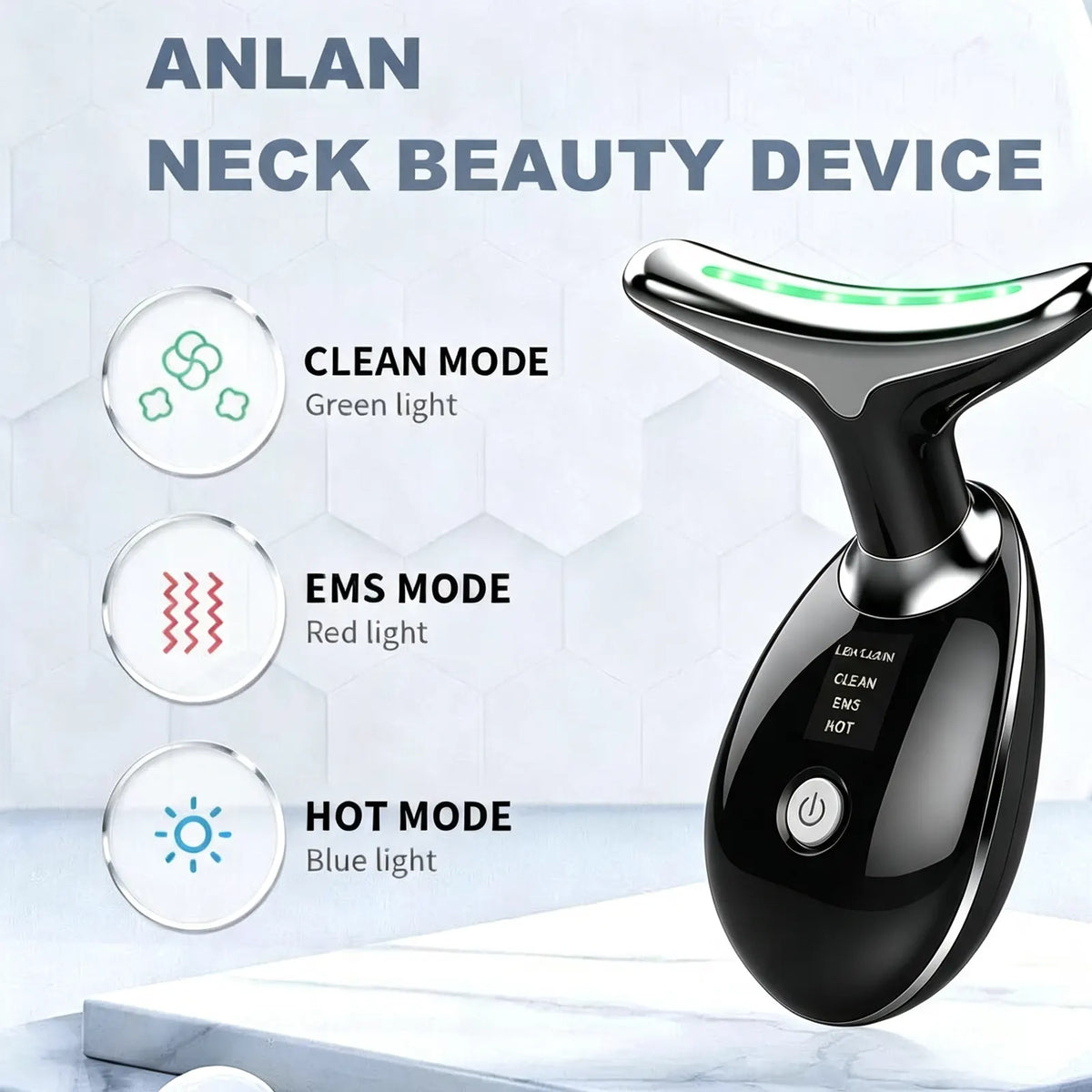 Rejuvenation Massager Neck Anti Wrinkle Face Beauty Device Skin Lifting Tighten Black - Image 5