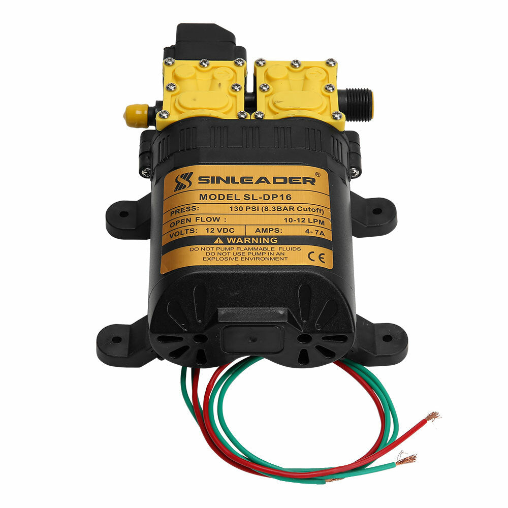 12LPM Caravan 12V Water Pump 130PSI High Pressure Self-Priming Camping Boat Farm - Image 4