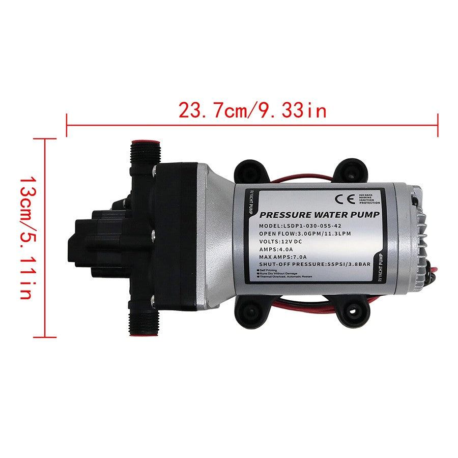 12v Replace SHURflo 4009 Water Pump & Twist on Filter for Caravan Boat Marine AU - Image 6