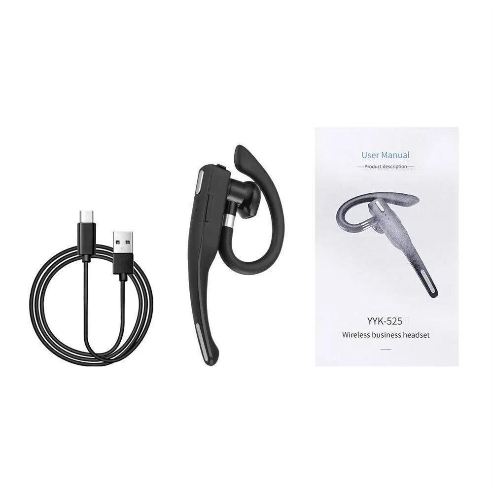Bluetooth Wireless Headphones Business Trucker Handsfree Earpiece Headset Mic AU - Image 6