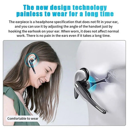 Bluetooth Wireless Headphones Business Trucker Handsfree Earpiece Headset Mic AU - Image 7