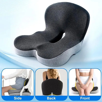Memory Foam Seat Cushion Lumbar Support Ergonomic Back Support Office Car AAAAA - Image 2